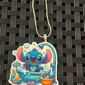 Blue Cartoon Character Necklace